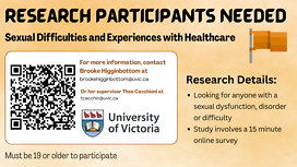 A poster of my survey (which I have been allowed to share here) that provides a brief overview of my study and a QR code for those who want to access it using their phones.